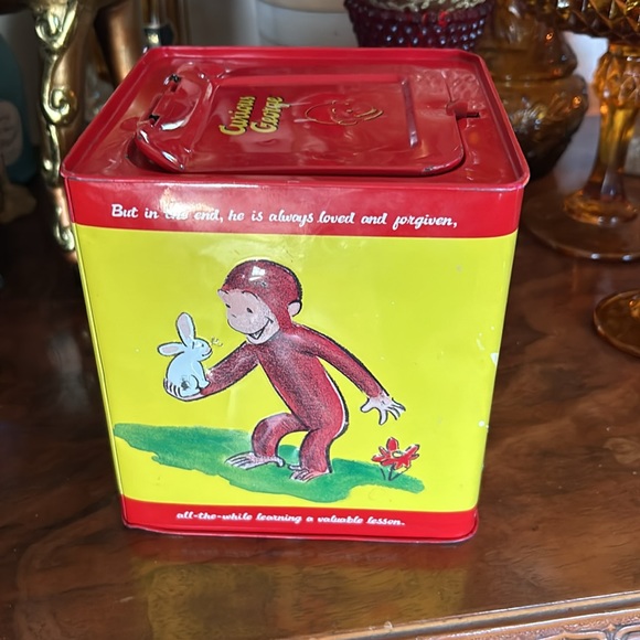 Vintage Curious George Jack In The Box Tin Musical - Picture 6 of 11